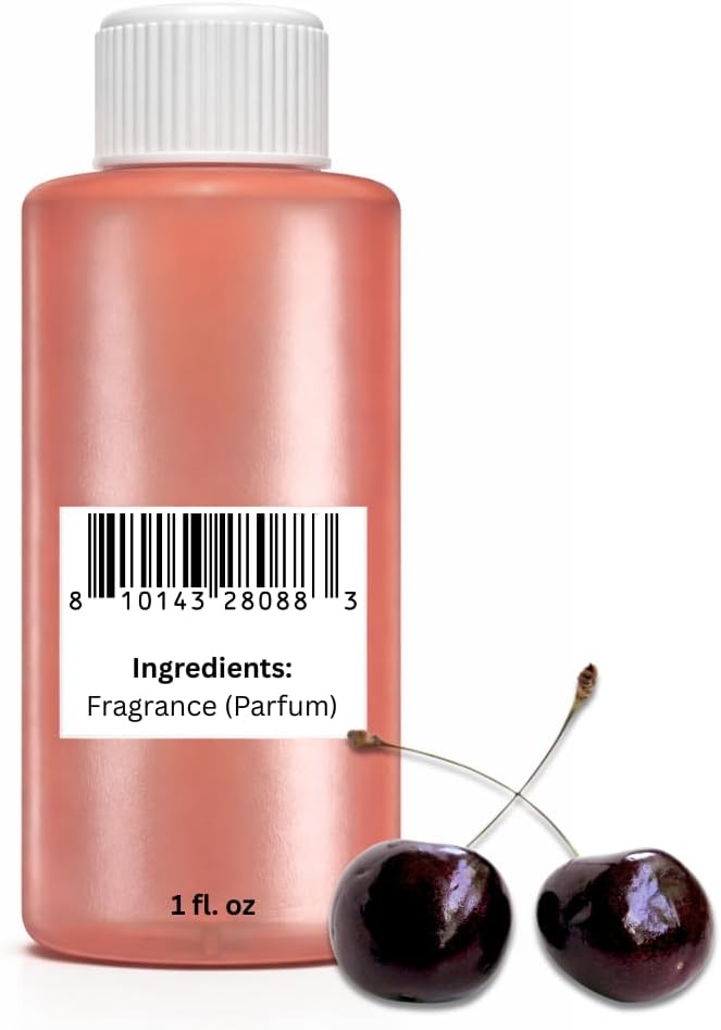 Aroma Depot 1 fl oz Black Cherry Fragrance Oil – Scent for Candle Making, Soap Making, Wax Melts, Diffusers, Body Oil Blends & Incense (30ml)