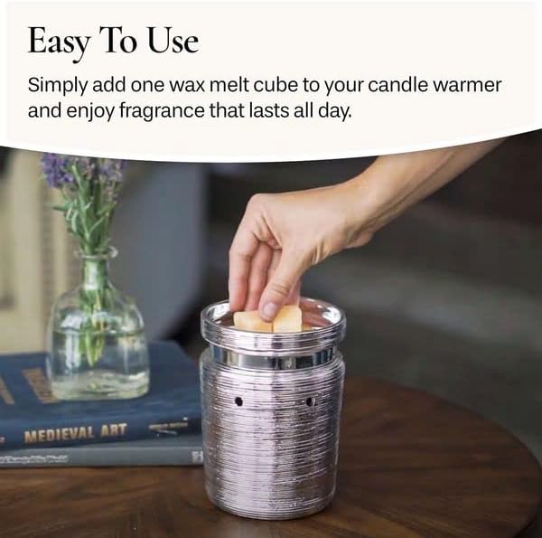 Candle Warmers Etc Classic Wax Melts 2.5oz, Lavender Vanilla Fragrance (4-Pack) – Each Pack has x4 2.5 oz Wax Melts and 30 Hours of Fragrance – Perfect for bedrooms, Living Rooms, and bathrooms