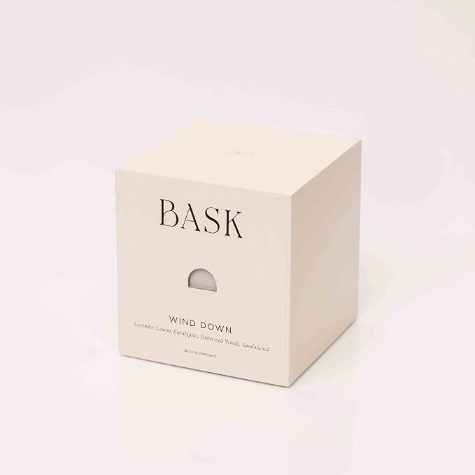 Relaxing Candles for Home by BASK - Scented Candles - Winter Candles - Gifts for Women and Men - Scent: Wind Down