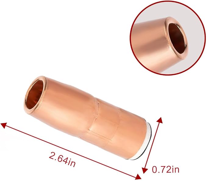 5-PK Nozzle N-M5800C 5/8" ID Flush AccuLock MDX fits Mliier MDX-250 EZ-Select Acculock MIG Welding Guns part