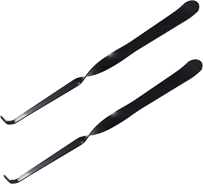 Stainless Steel Wick Dippers, 2 pcs Put Out Extinguish Candle Wick Dipper Candle Hook Candle Accessories for Putting Out Extinguish Candle Wicks Flame Safely (Black)