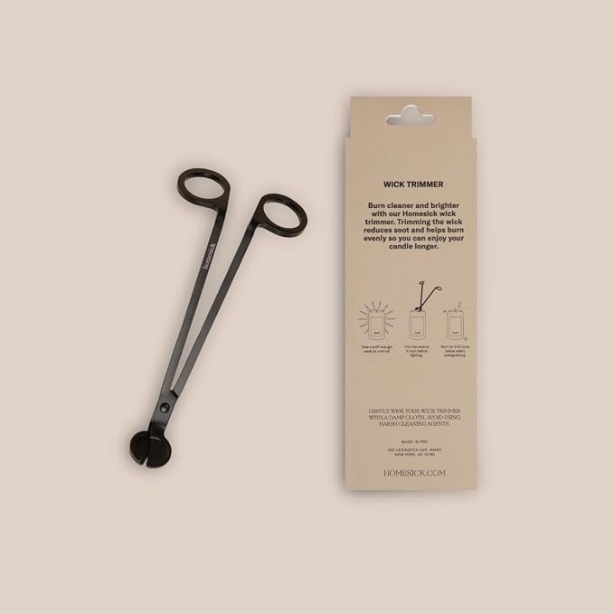 Homesick Candle Wick Trimmer, One Size, Dark Tone Metal
