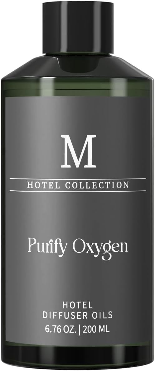 Hotel Collection Diffuser Oil- Purify Oxygen, 6.76 Fl Oz (200ml), Home Luxury Aroma & Hotel Fragrance Diffuser Oil- Essential Oils for Aromatherapy Bigger Bottle, Longer Lasting Aroma