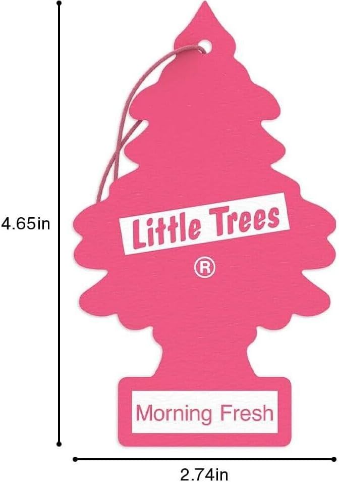 LITTLE TREES Car Air Freshener | Hanging Paper Tree for Home or Car | Morning Fresh | 3 Pack