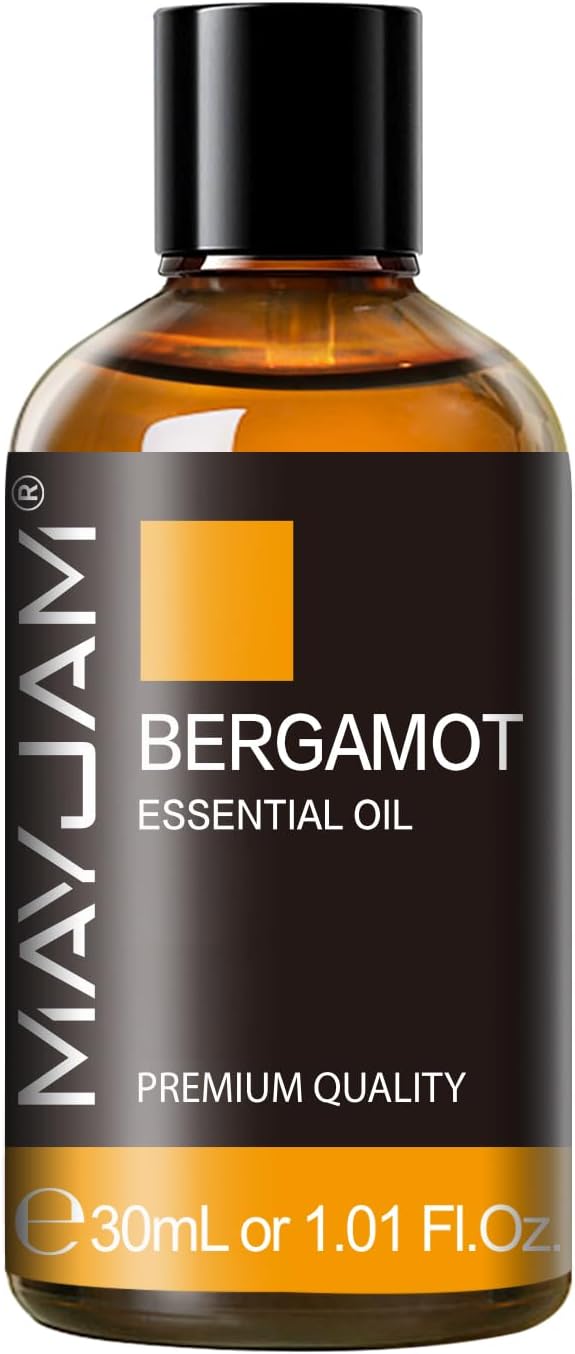 Bergamot Essential Oil 30ml/1.01fl.oz, MAYJAM Premium Bergamot Oils for Diffuser, Soap Making, Candle Making, Long Lasting Scents