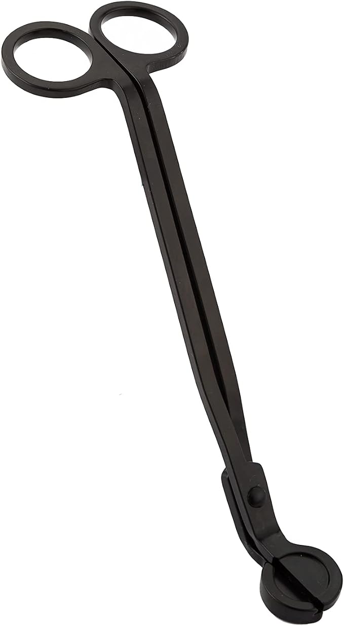 Candle Wick Trimmer, Candle Snuffer Long Handle Candle Accessory Set (Black Wick Trimmer)