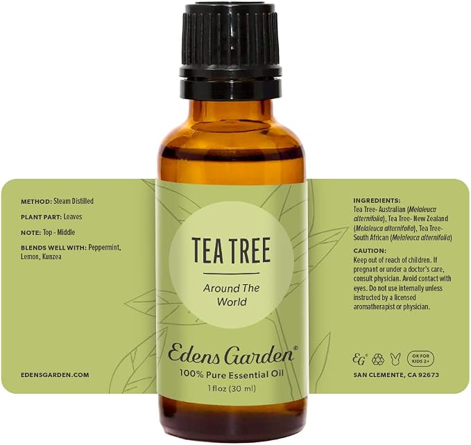 Edens Garden Tea Tree Around The World Essential Oil- 100% Pure Premium Grade, Undiluted, Natural, Therapeutic, Aromatherapy, The Best for Diffuser, Skin, Face, Hair 30 ml (1 fl oz)