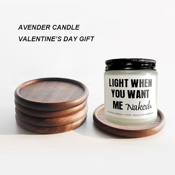 Funny Birthday Candle Gifts for Men Husband Boyfriend from Wife Girlfriend,Valentines Day Gifts Jar Candles for Him-Lavender Scent