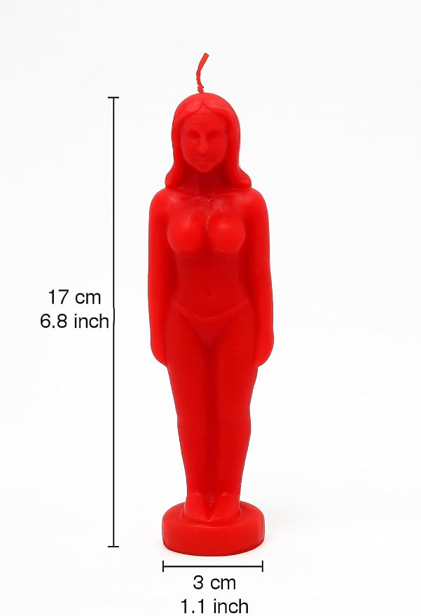 Red Female Body Candle – Love, Passion & Attraction Candle for Manifestation, Romance & Confidence – Sensual Goddess Figure Decor Gift