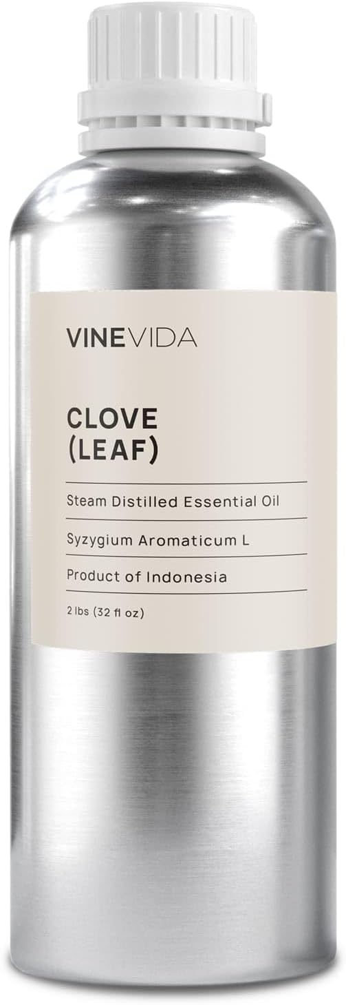 VINEVIDA [32oz] Clove (Leaf) Essential Oil - Bulk Essential Oil for Soap Making and Candle Making