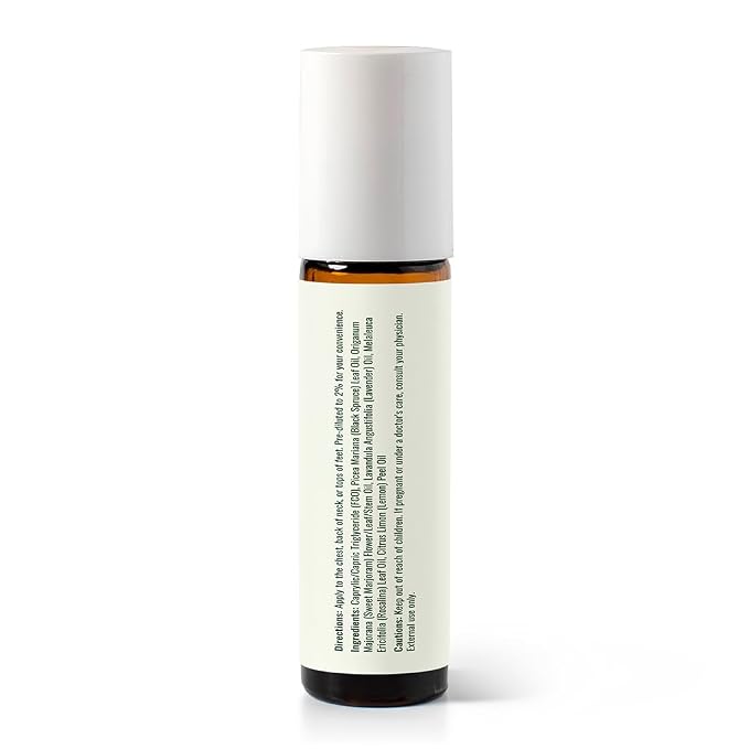 Plant Therapy KidSafe Germ Destroyer Essential Oil Blend Pre-Diluted Roll-ON 10mL (⅓ oz) 100% Pure, Natural Aromatherapy, Respiratory Health and Immune Support for Kids