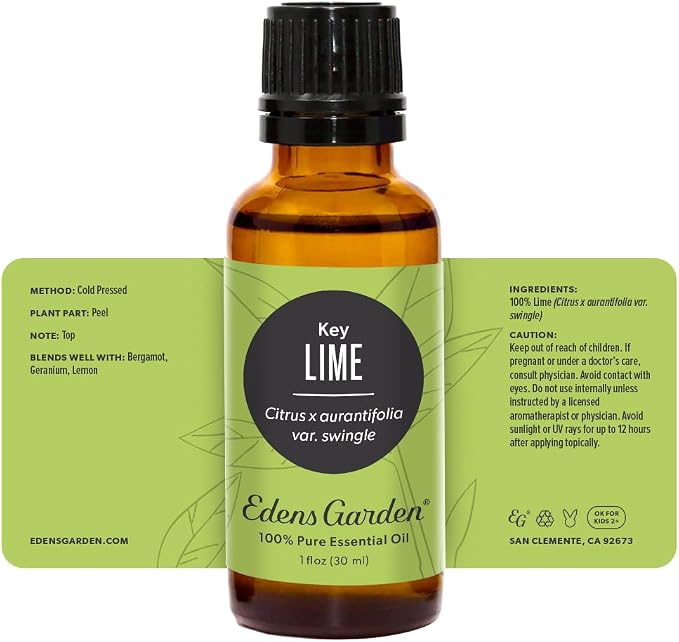 Edens Garden Lime- Key Essential Oil- 100% Pure Premium Grade, Undiluted, Natural, Therapeutic, Aromatherapy, The Best for Diffuser, Candle, Laundry, Humidifiers 30 ml (1 fl oz)