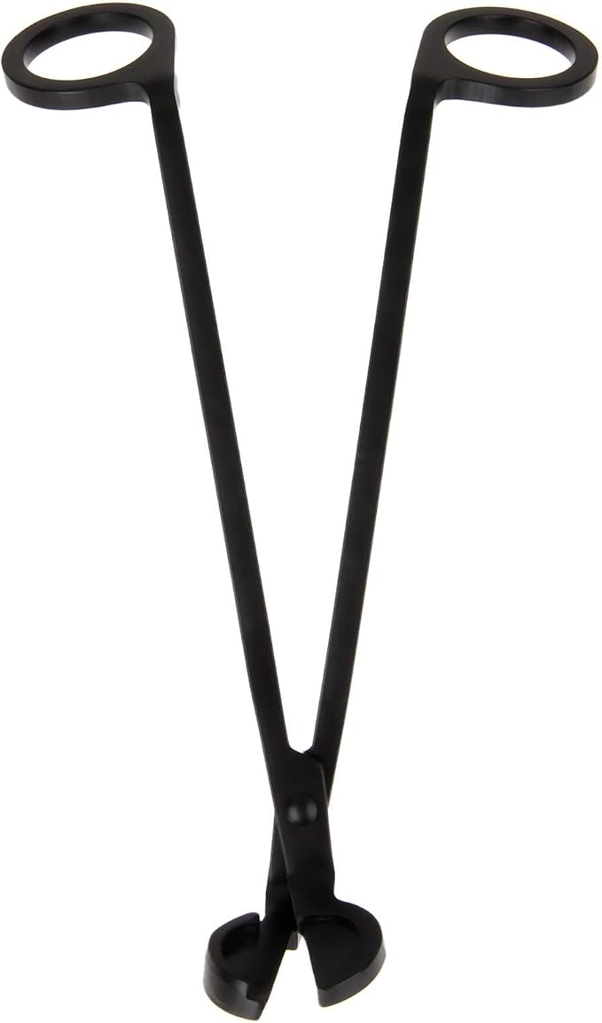MUXSAM Candle Wick Trimmer, Wick Cutter, Steel Candle Scissor, Wick Clipper, Candle Shear Candle Care Tool for Scented Candle Lovers Gifts, Safely Remove Cut Wick Reduce Soot, Black