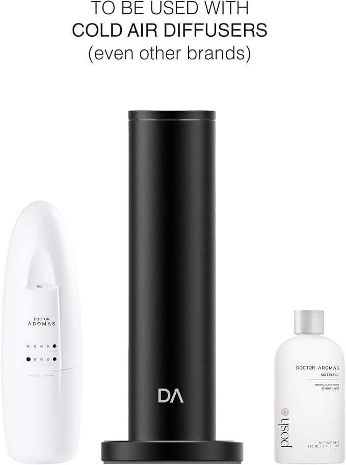 Doctor Aromas Oil Diffuser Essential Oil Blend Refill – Premium Aromatherapy & Home Fragrance, Scent of Peony, Tuberose & Violet Leaf, 16.9 fl oz (500 ml) (Posh)