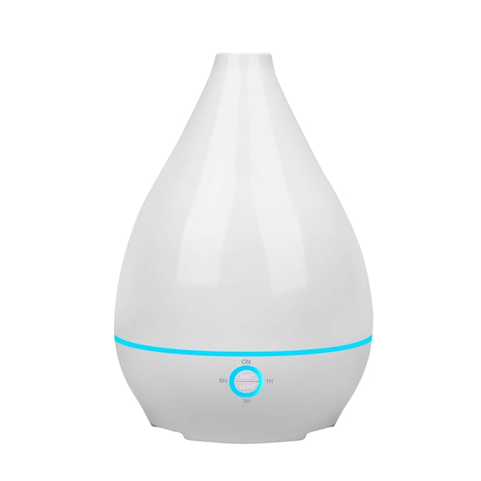 Aromatherapy Diffuser 500ml, Ultrasonic Essential Oil Humidifier, 7 Color Changing LED, Adjustable Mist Mode, BPA-Free & Auto Shut-Off for Bedroom Spa Office