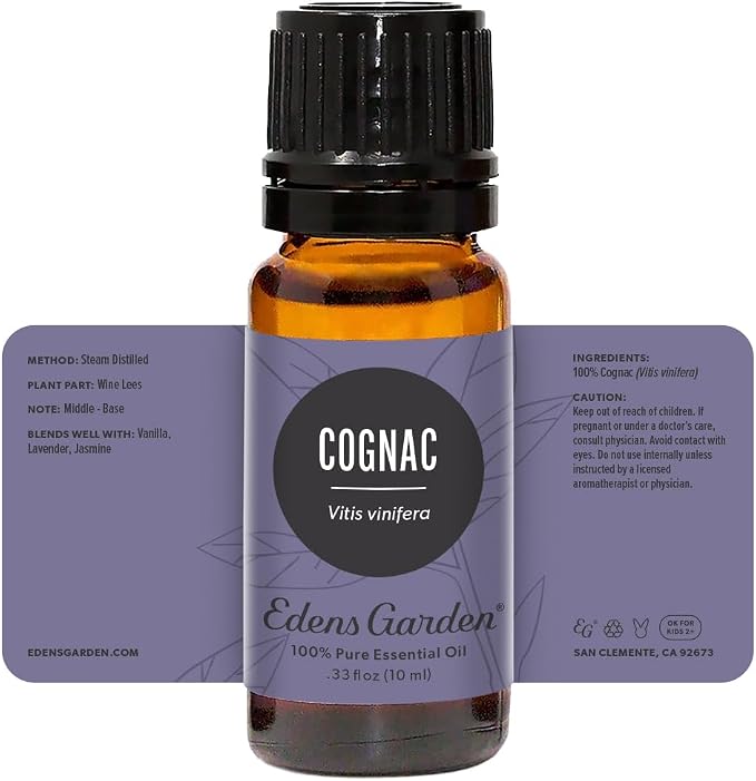 Edens Garden Cognac Essential Oil- 100% Pure Premium Grade, Undiluted, Natural, Therapeutic, Aromatherapy, The Best for Diffuser, Candle, Laundry, Humidifiers 10 ml (0.33 fl oz)
