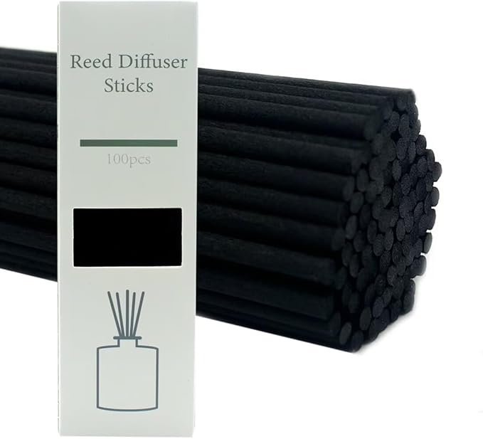 100PCS Aromatherapy Volatile Sticks，Reed Diffuser Sticks 3mm in Diameter, Rattan Wood Sticks Essential Oil Aroma Diffuser Sticks Refill Replacement for Aroma Fragrance