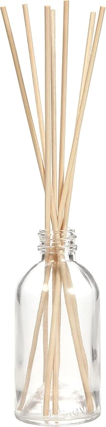 Hosley Set of 4 Glass Diffuser Bottles 85ml with 108 Rattan Diffuser Reeds, 7" High - Perfect for Craft Projects, Weddings & Parties