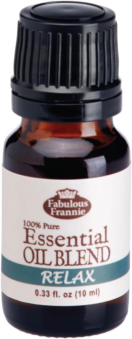 Relax Pure Essential Oil Blend 10mL Made with Lemon, Grapefruit, Patchouli and Peppermint by Fabulous Frannie