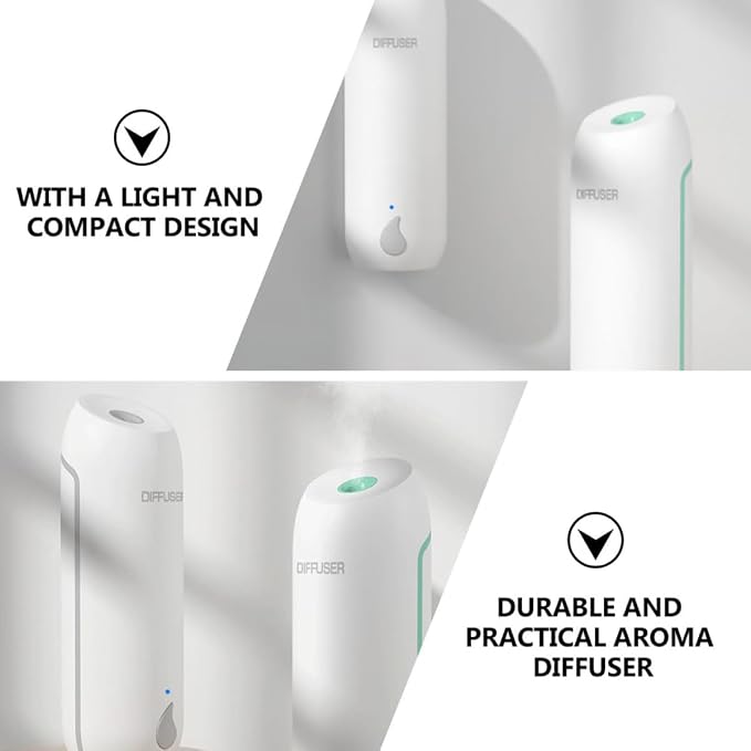 iplusmile Automatic Aroma Diffuser Timer Essential Oil Air Refresher White Scent Home Aromatherapy Supply with Auto Shut-Off for Bedroom Living Room