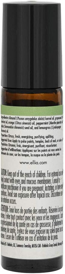 Ellia Essential Oil Roll-On | Jet Lag Blend| 10ml, 100% Pure, Therapeutic Grade