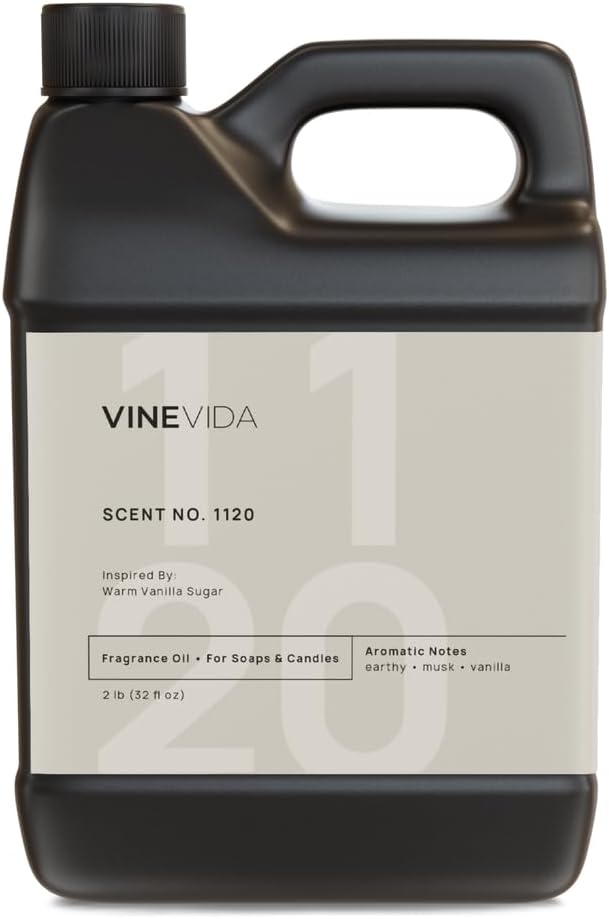 VINEVIDA [32oz] Warm Vanilla Sugar Fragrance Oil for Candle Making and Soap Making - Premium Candle Scents for Soy Candles