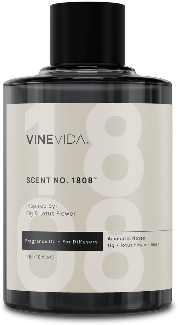 VINEVIDA [16 Oz] Inspired by: Fig & Lotus Flower; Diffuser Oil Refill | Premium Scent Diffuser Oil for Home | Non-Toxic Fragrance