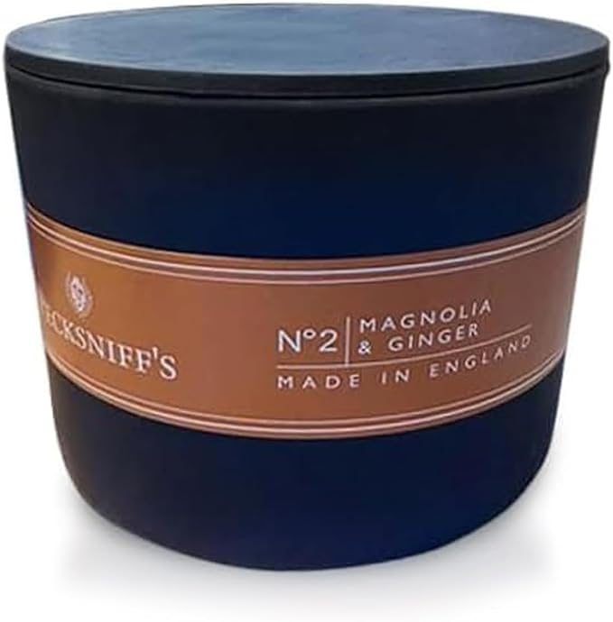 Pecksniffs Black Magnolia & Ginger Scented Candle | 3 Wicks, 283g/9.9oz