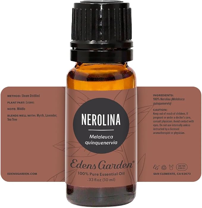 Edens Garden Nerolina Essential Oil- 100% Pure Premium Grade, Undiluted, Natural, Therapeutic, Aromatherapy, The Best for Diffuser, Skin, Candle, Laundry 10 ml (.33 fl oz)