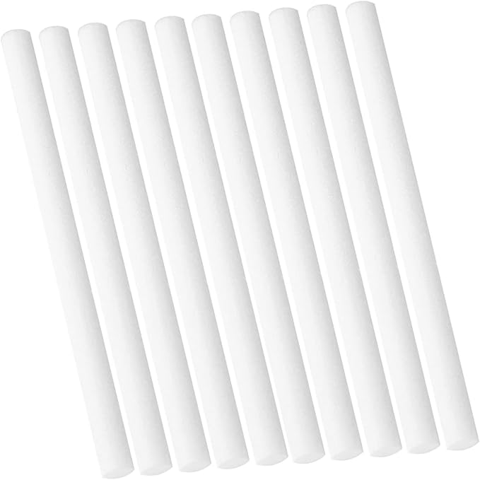 Ejoyous 10Pcs Humidifier Stick Filter Refill, Mini Air Diffuser Pure Wicks Refill Cotton Filter Sticks Replacement Sponges for Small Portable USB Humidifier Diffuser in Office Bedroom