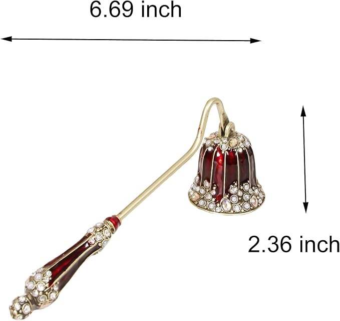Candle Snuffer, Candle Extinguisher with Long Durable Handle, Vintage Wax Snuffer, Decorative Wick Snuffer, Perfect for Candle Lovers as Gifts