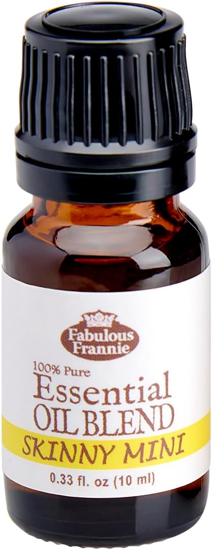 Fabulous Frannie Skinny Mini Essential Oil Blend 10ml Made with Pure Essential Oil Lemon, Grapefruit, Peppermint, Ginger & Cinnamon Bark.