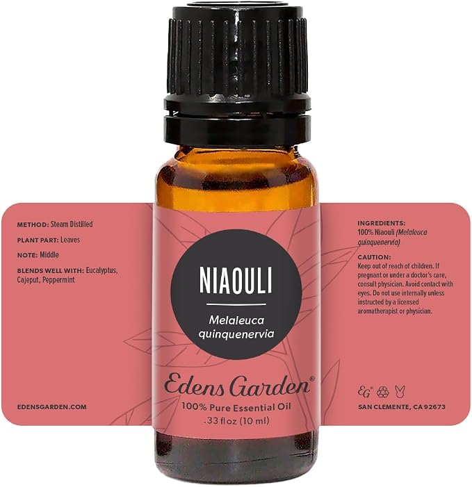 Edens Garden Niaouli Essential Oil- 100% Pure Premium Grade, Undiluted, Natural, Therapeutic, Aromatherapy, The Best for Diffuser, Skin, Candle, Humidifiers 10 ml (.33 fl oz)