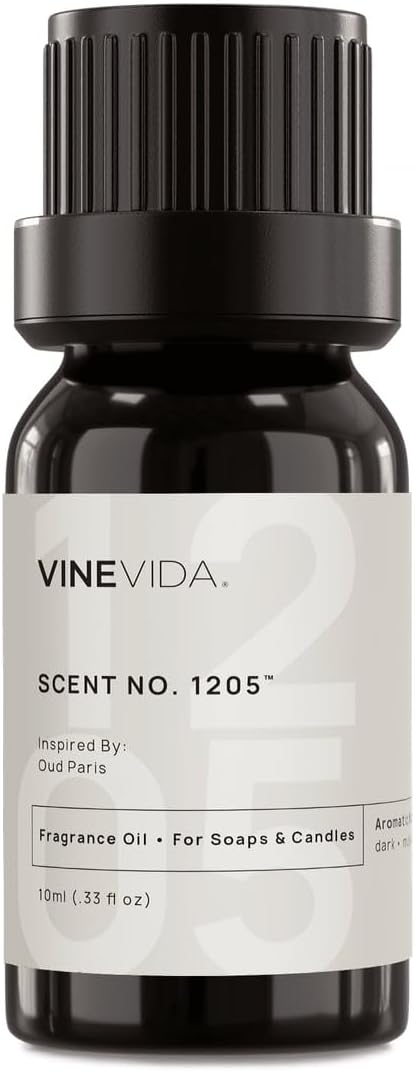 VINEVIDA [0.33oz] Scent No.1205 Fragrance Oil - Made in USA Candle Scents - Natural Candle Fragrance Oil