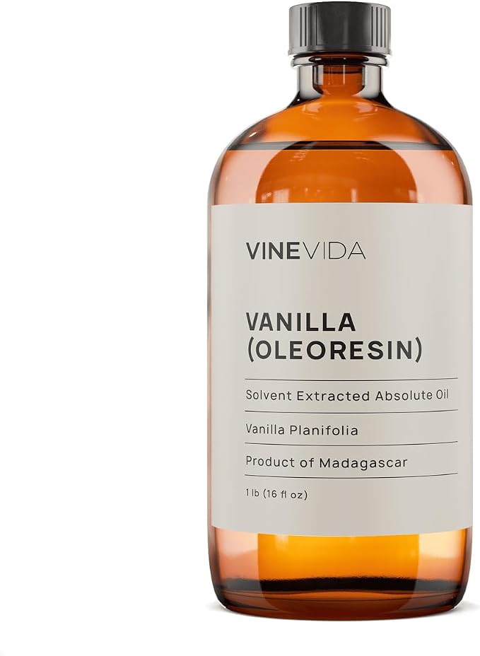 VINEVIDA [16oz] Vanilla Oleoresin Essential Oil - Bulk Essential Oil for Soap Making and Candle Making