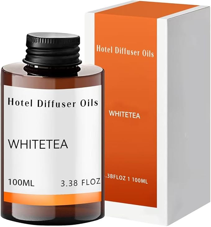 White Tea Diffuser Oil – Luxury Scent for Home & Hotel Diffusers | White Tea Diffuser Oil – Luxury Essential Oil Blend for Ultrasonic & Waterless Home Diffusers