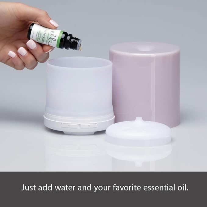 Ellia Elements Essential Oil Diffuser - Voyage Ultrasonic Aroma Diffuser, Pink