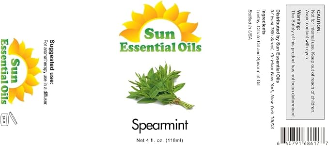 Spearmint (Large 4 Ounce) Best Essential Oil