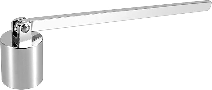 3 PCS 6.3 Inch Candle Snuffer, Silver Stainless Steel Candle Extinguisher with Long Handle and Straight Tube, Candlesnuffers Extinguish Candle Wicks for Tea Light Candles