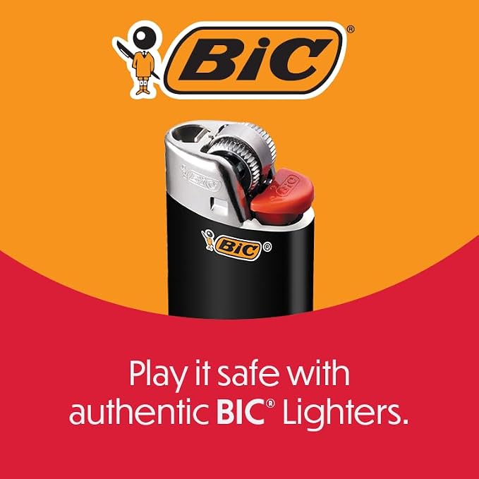 BIC Mini Lighters, Reliable and Safe, Lighters for Candles, Assorted Colors, 8-Pack of Pocket Lighters (Colors May Vary