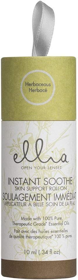 Ellia Essential Oil Roll-On | Instant Soothe Blend| 10ml, 100% Pure, Therapeutic Grade