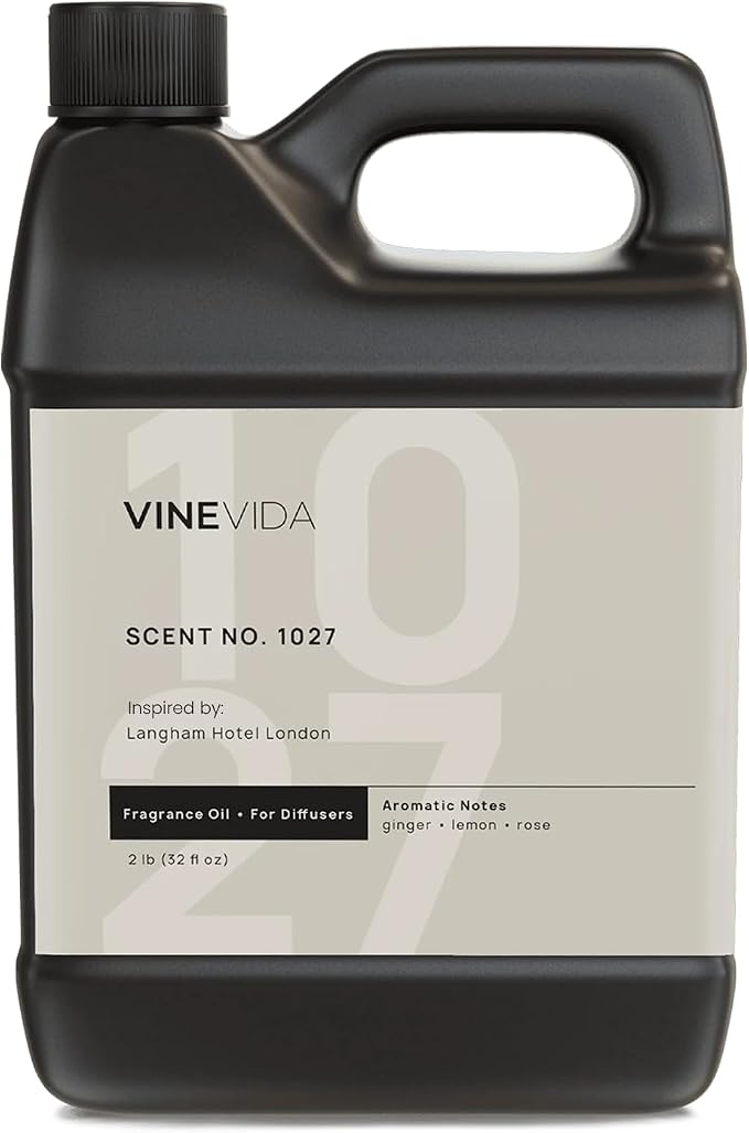 VINEVIDA Scent NO. 1027 Fragrance Oil for Cold Air Diffusers - 32oz (2lbs) - Inspired by: Langham Hotel London Hotel Scents for Home - Diffuser Oil