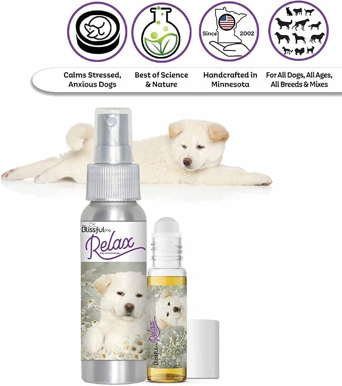 The Blissful Dog Akita Relax Dog Aromatherapy, 2.67-Ounce Spray