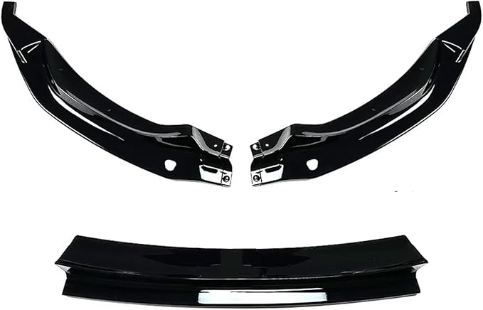 For Bmw F80 F82 F83 M3 M4 V Style 2015-2020 Front Bumper Splitter Lip Spoiler Car Diffuser Bodykits Cover Guard Protector Kits(Glossy black)
