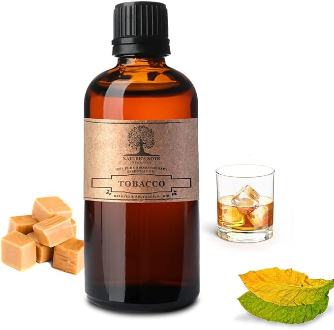 Tobacco - 100% Pure Aromatherapy Grade Essential Oil by Nature's Note Organics - 0.3 Fl Oz