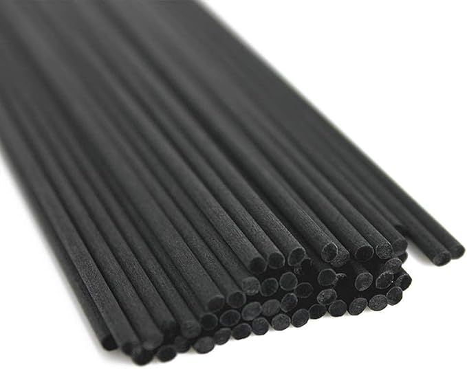 120PCS Black Fiber Reed Diffuser Sticks 7.5in/19CM Replacements Sticks for Home,SPA