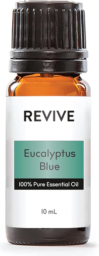 Eucalyptus Blue Essential Oil 10mL by Revive Essential Oils - 100% Pure Therapeutic Grade, for Diffuser, Humidifier, Massage, Aromatherapy, Skin & Hair Care