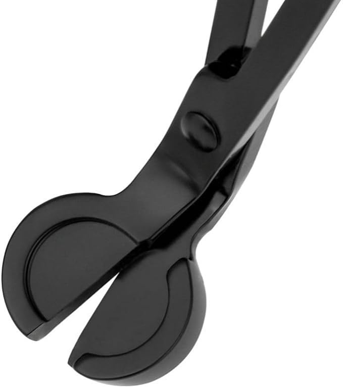 Black Candle Wick Trimmer, Candle Cutter Stainless, Candle Wick Cutter, Steel Wick Clipper Scissor Candle Tool for You to Safely Remove The Cut Wick, controllable The Candle Flame and Cleaner Burn