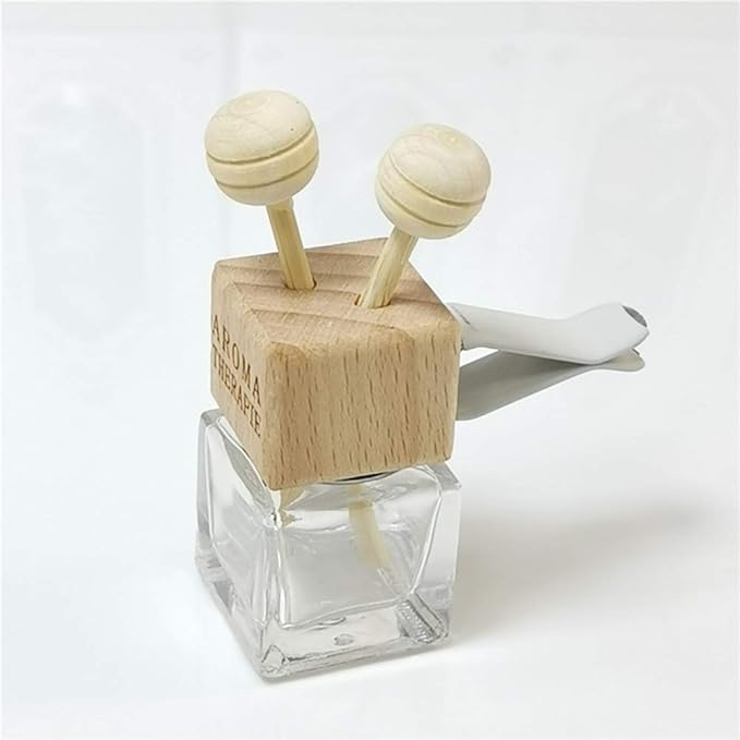 4 Packs Empty Essential Oil Diffuser Bottle Car Air Freshener Vent Clip Auto Perfume Diffuser Bottle Aromatherapy Fragrance Ornament Decor