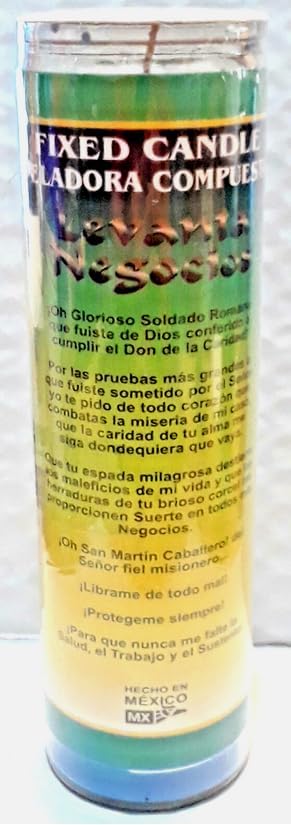 Better Business Prepared Candle – Success, Prosperity & Customer Attraction Spiritual Candle – Veladora Preparada Levanta Negocio - Éxito Prosperidad Dinero Suerte Clientes